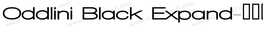 Oddlini Black Expand字体转换